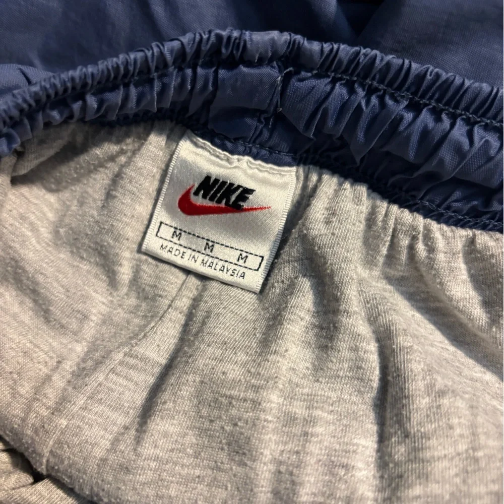 Nike Men's Joggers in Navy Blue late 90s Ankle Zip Warm Up